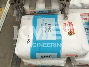 packed into a bag of flour