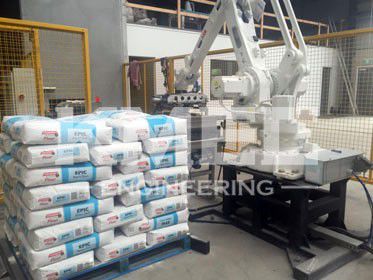packing flour into a bag