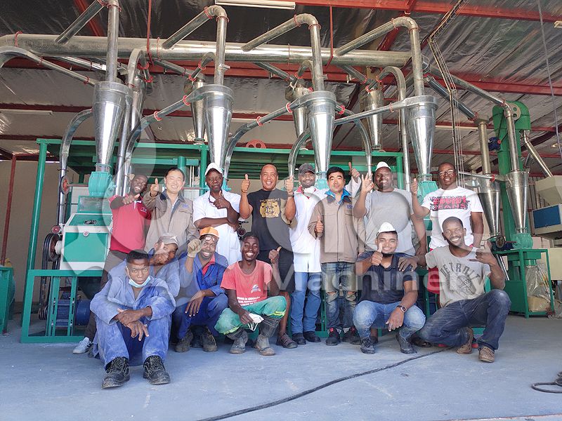 inatllation of maize milling plant