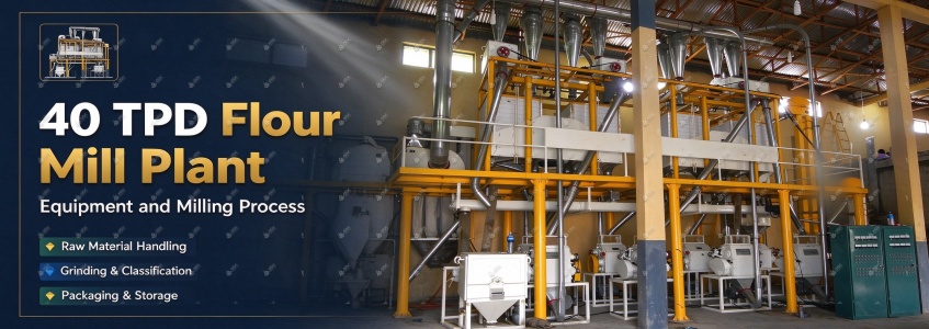 40 ton per day complete wheat flour milling machinery