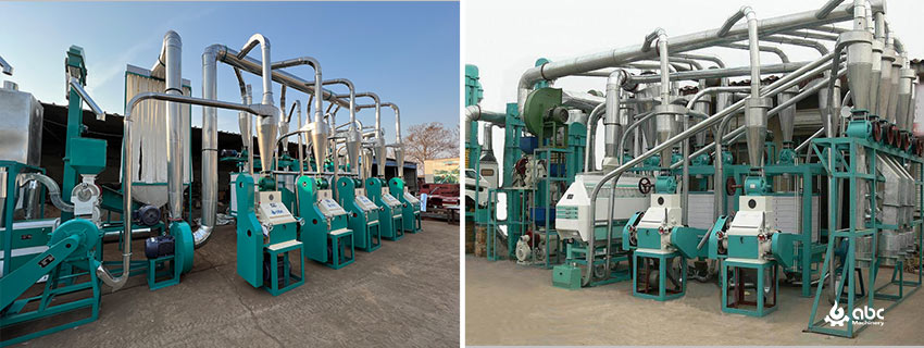 indian flour mill machinery cost