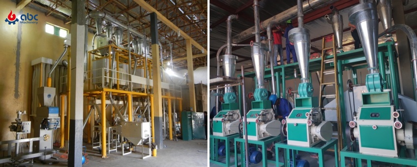 turnkey flour mill production line equipment for flour factory investment