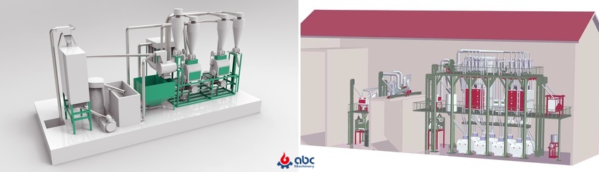 maize flour plant design