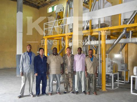 photo in front of flour mill plant